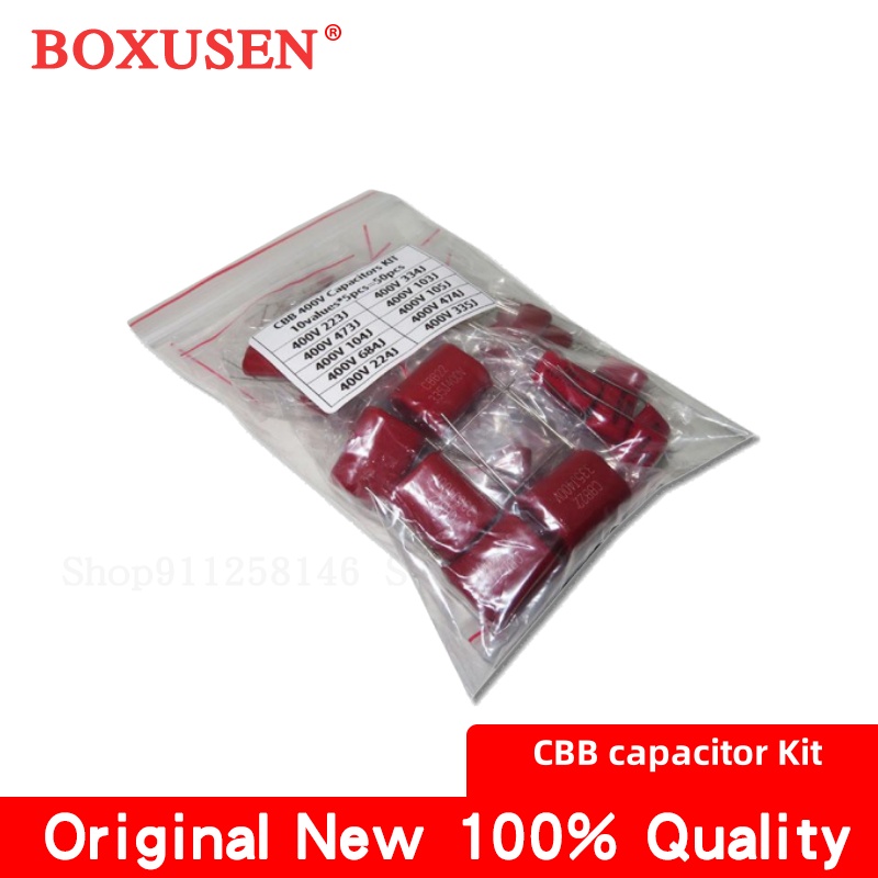 Capacitor Kit Assortment - 10 valori * 5 pezzi =