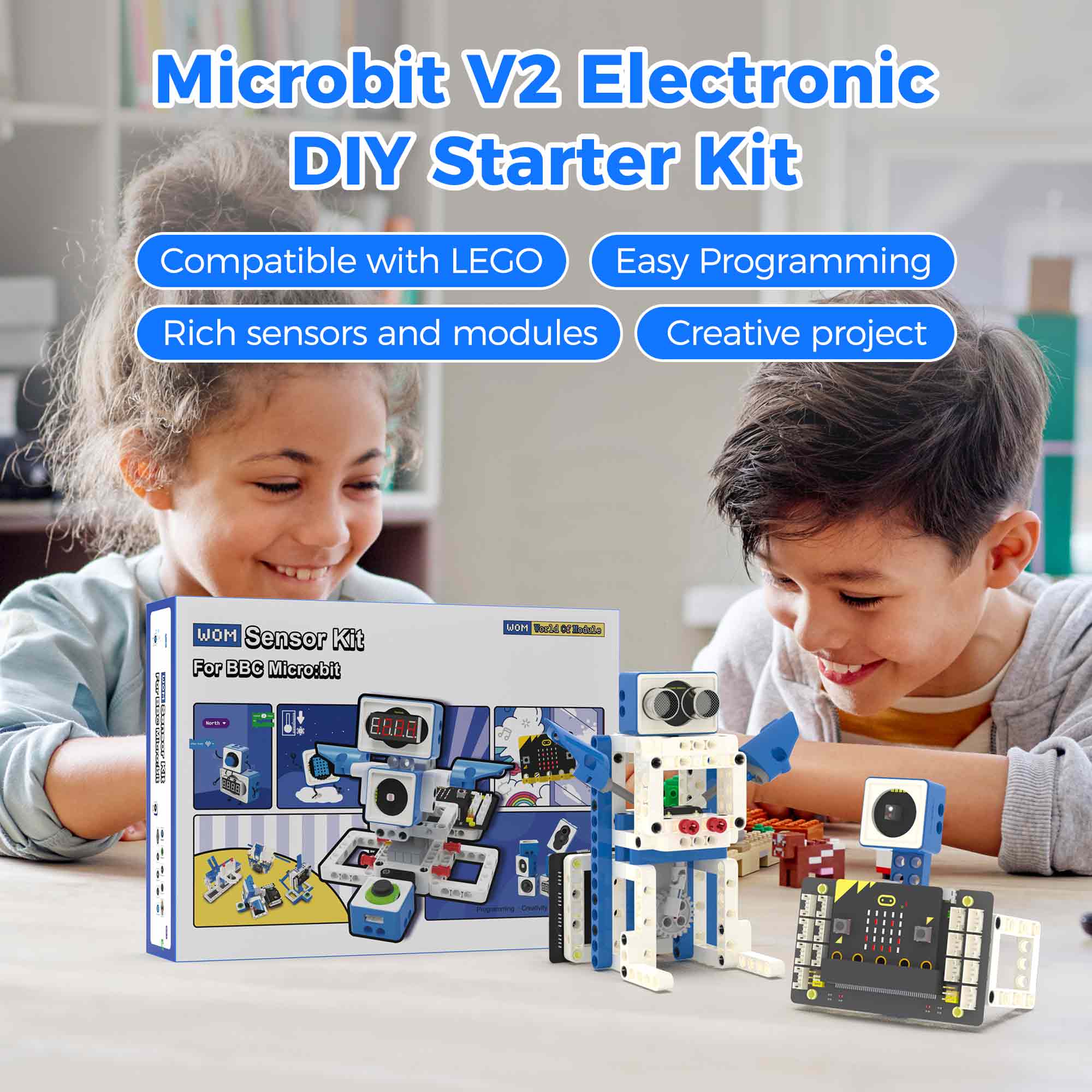 Diy Electronics Projects For Kids - Kit Robot Auto Intelligente BBC Microbit