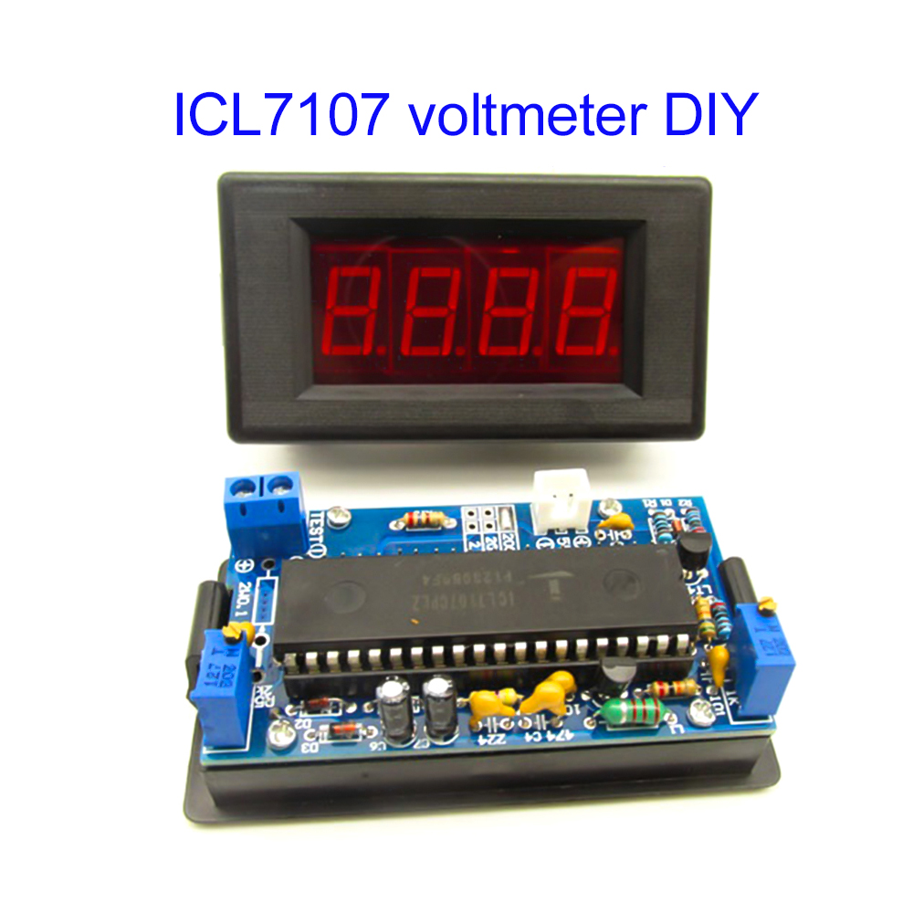 Diy Analog Electronics - Kit Fai-da-Te ICL7107 per Voltmetro, Modulo