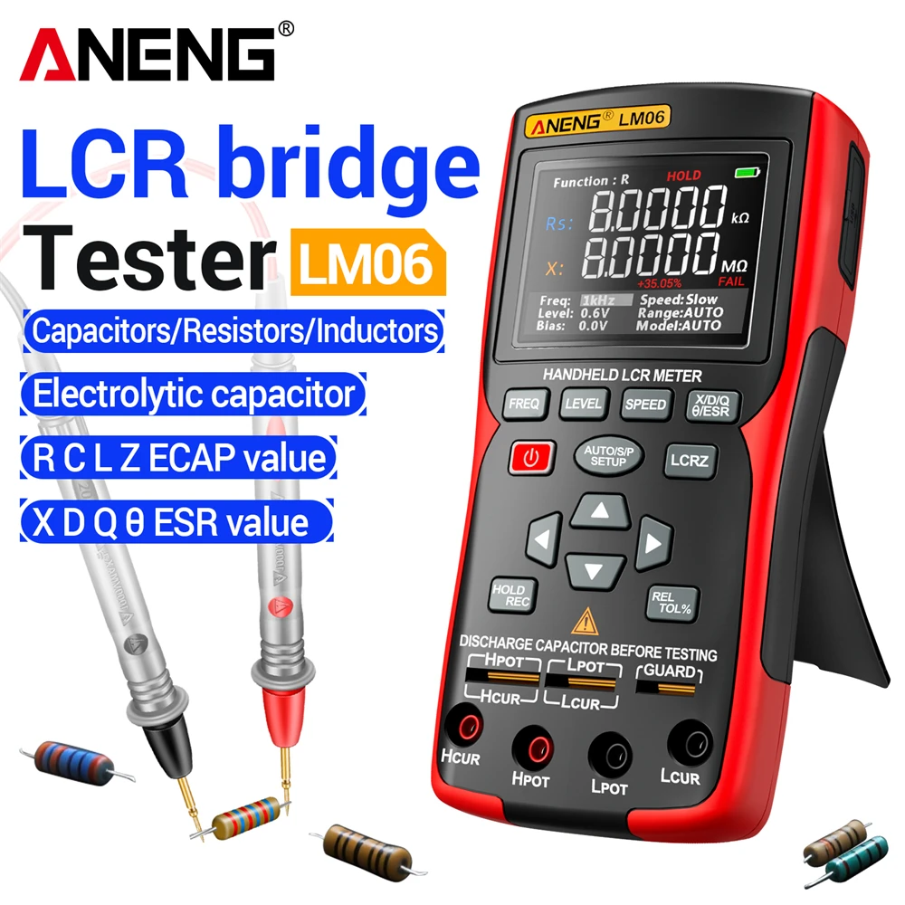 Diy Electronics Workshop - Misuratore LCR LM06, Multimetro Elettronico ESR