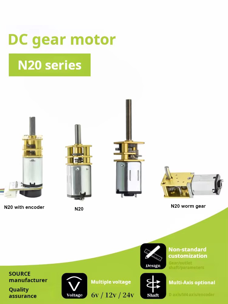 Diy Electronics Motor - 6V 12V 15-6000RPM GA12-N20 DC Motoriduttore