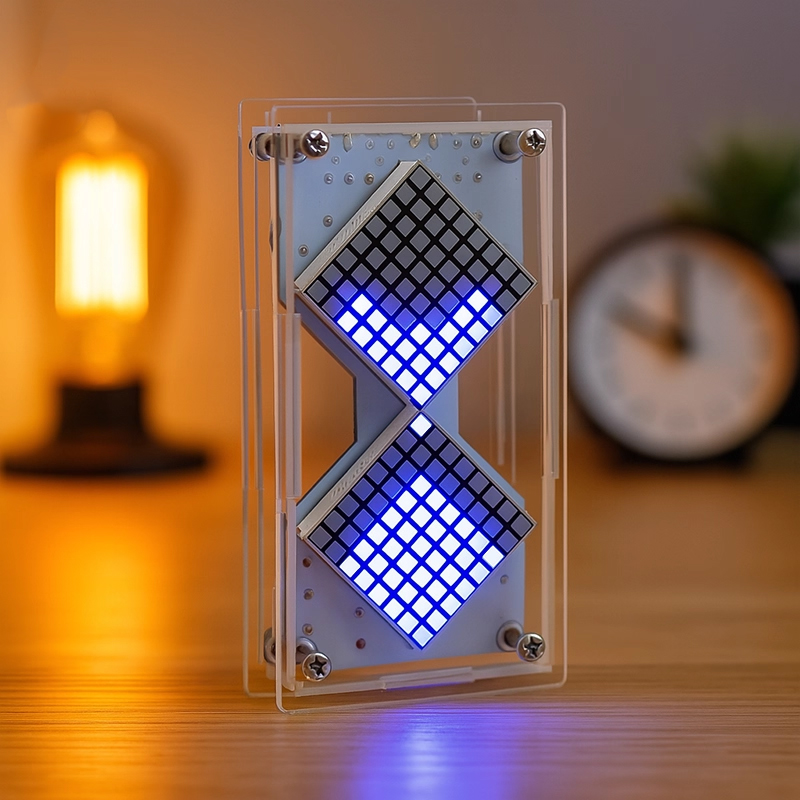 Diy Electronics Hobby - Cyberpunk DIY LED Matrix Clessidra Sensore