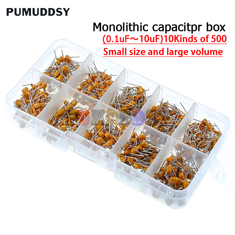Capacitor Kit Assortment - 500 pz/lotto 10 valori * 50
