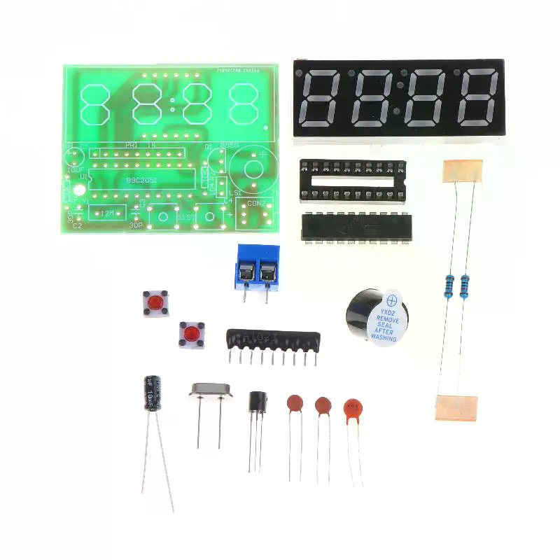 Diy Electronics Workshop - Kit Orologio Digitale LED Fai-da-Te, Modulo