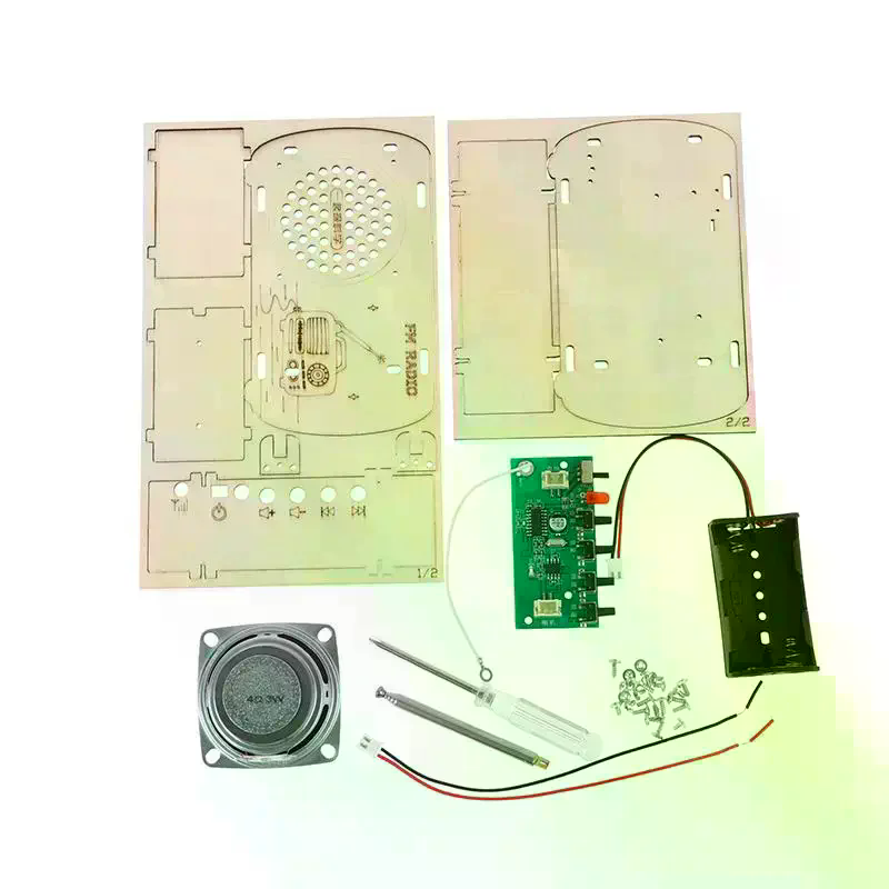 Diy Electronics Projects For Kids - Kit Radio FM in Legno Fai-da-Te,