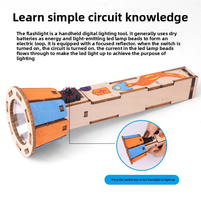 Kit torcia in legno fai-da-te  - Diy Electronics Projects For Kids recensione e prezzo