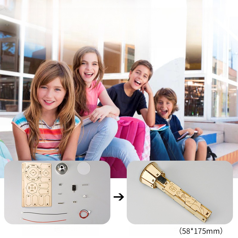 Kit torcia in legno fai-da-te  - Diy Electronics Projects For Kids recensione e prezzo