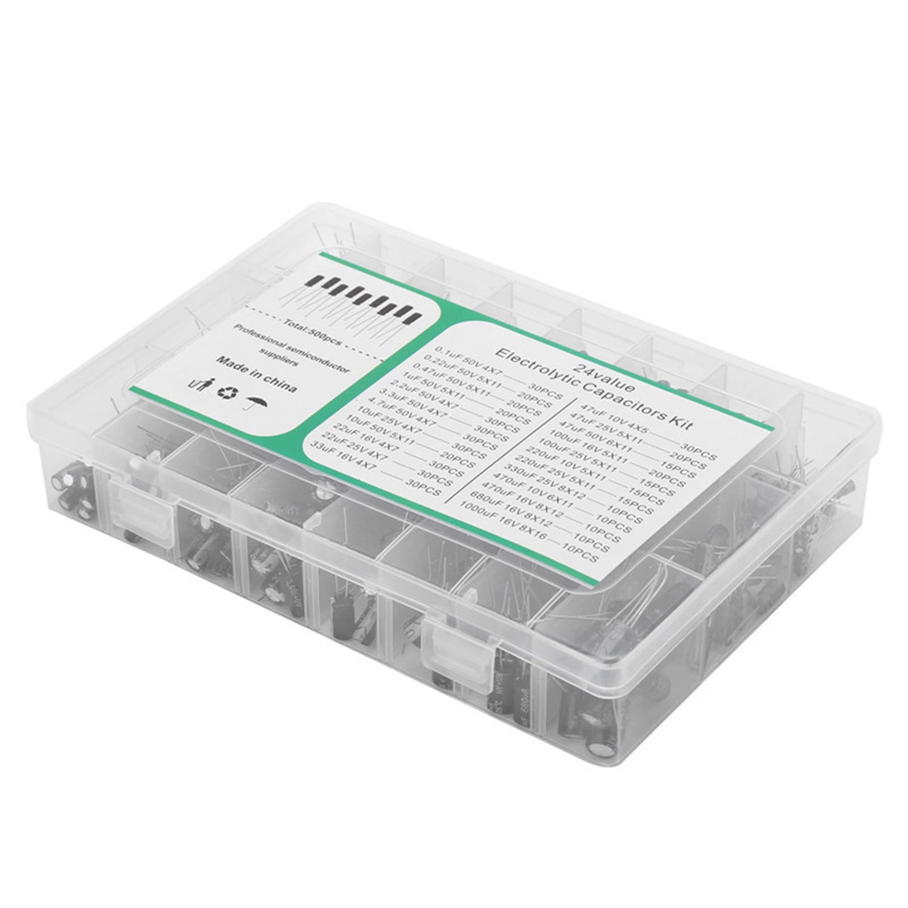 500 Pz 24 Valori 16-50 V 0.1-1 - Capacitor Kit Assortment recensione e prezzo