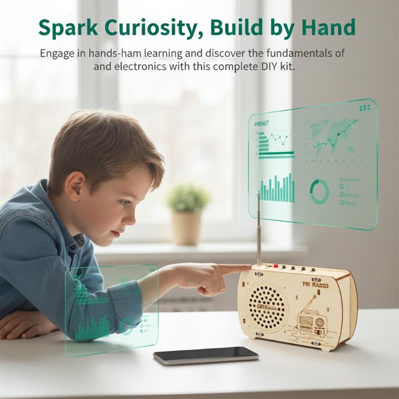 Kit Radio FM in Legno Fai-da-T - Diy Electronics Projects For Kids recensione e prezzo