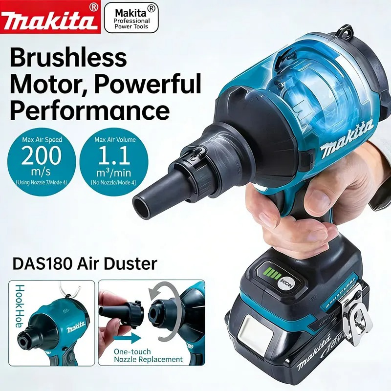 Makita DAS180 18V Soffiatore a - Diy Electronics Workshop recensione e prezzo