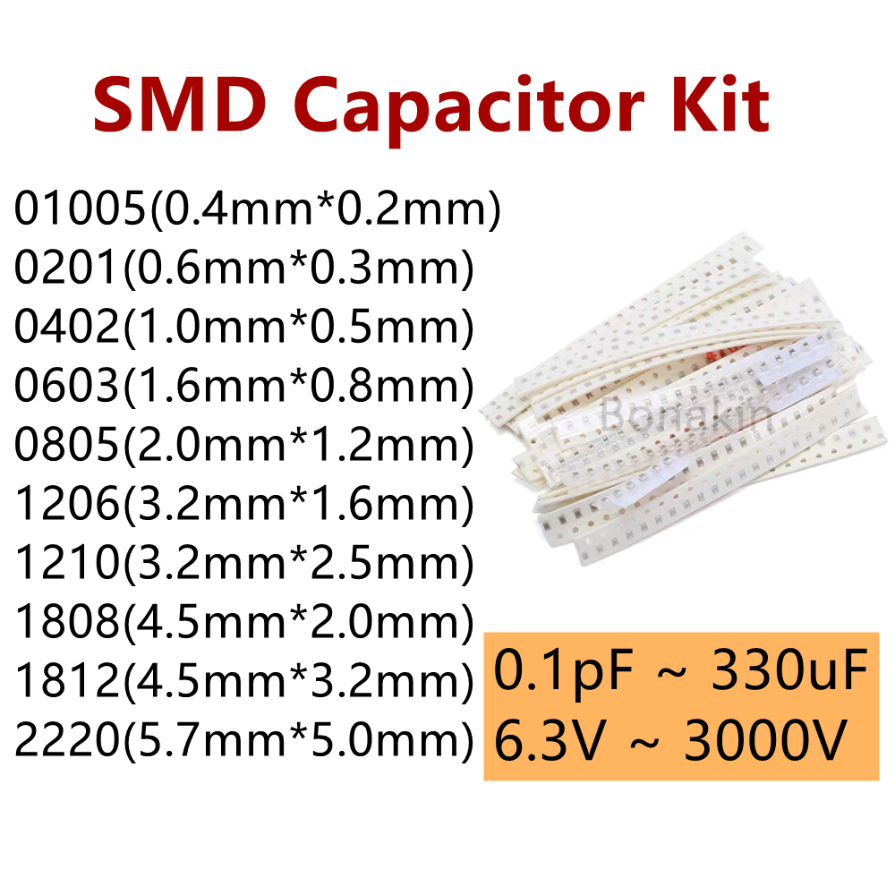 01005 0201 0402 0603 0805 1206 - Capacitor Kit Assortment recensione e prezzo