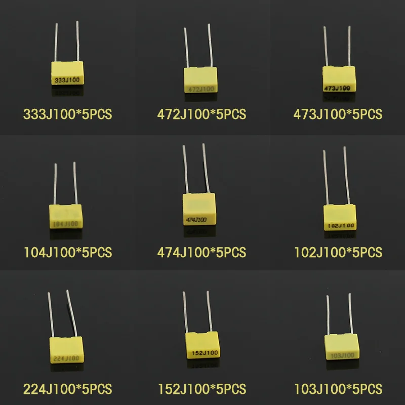 50PCS 102J ~ 474J Kit condensa - Capacitor Kit Assortment recensione e prezzo